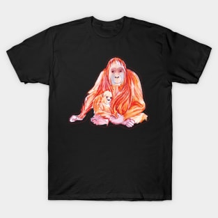 Mom and Baby Orangutans T-Shirt